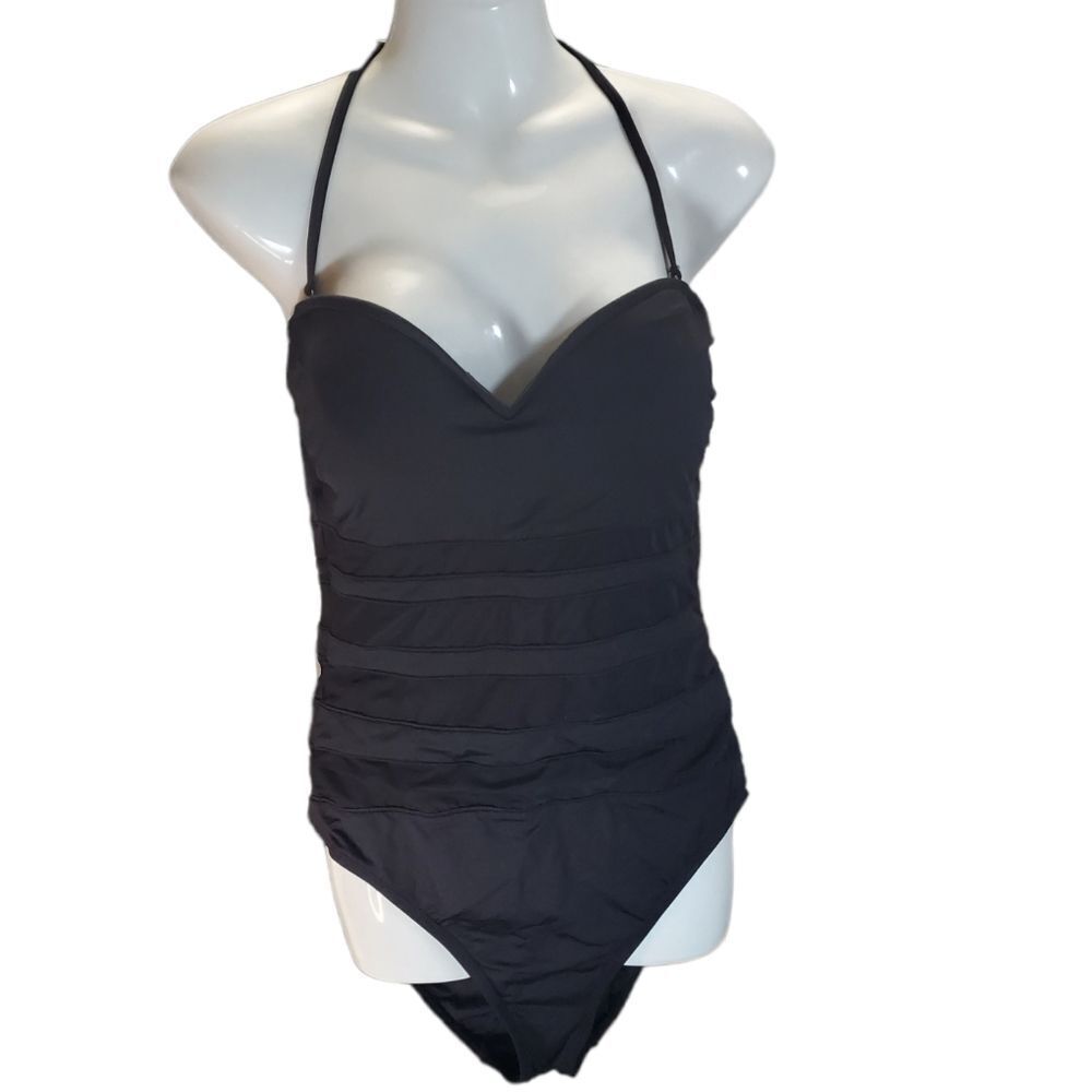 LA BLANCA black pinup style swimsuit 12
